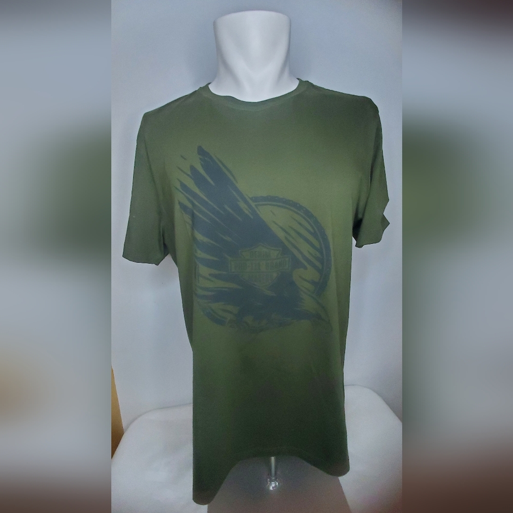 PRD 111 Size L -Men Olive Garment Graphic Tee